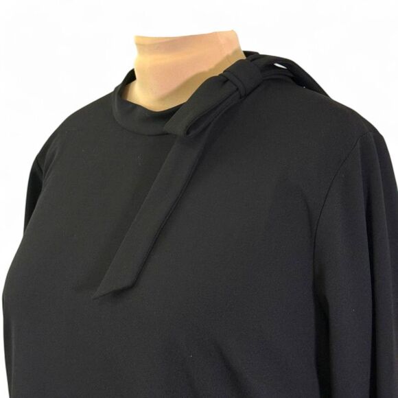 CALVIN KLEIN Plus Size Bow Neck Black Sheath Dress, NWT! Size 22W - Picture 6 of 10